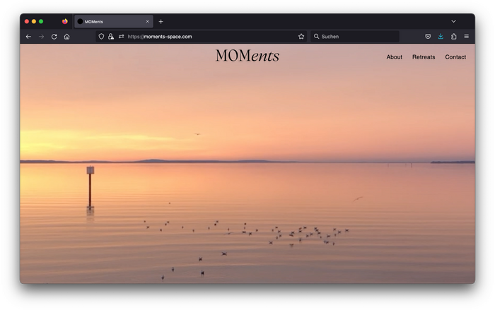 MOMents — typography set in Nuances by Ethan Nakache