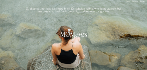 MOMents — typography set in Nuances by Ethan Nakache