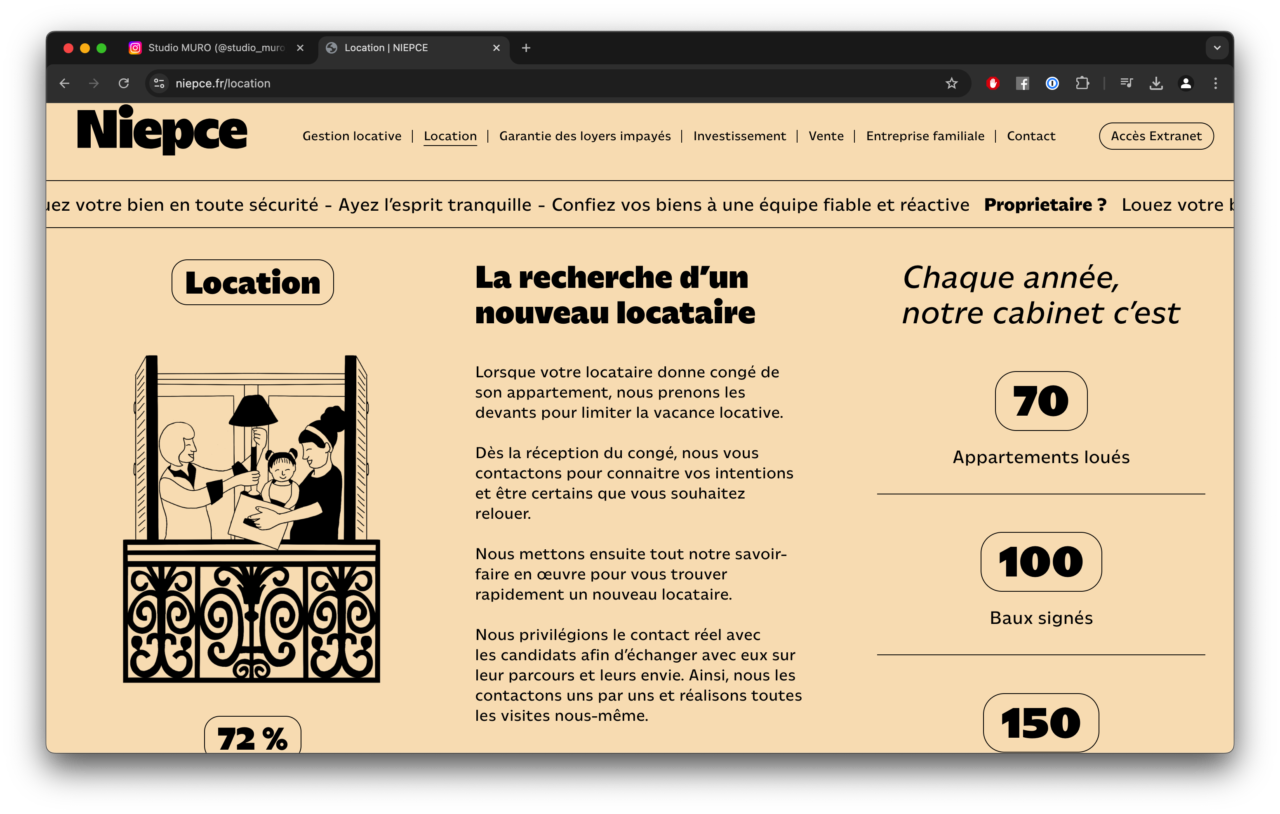 Niepce — typography set in Homie by Ethan Nakache