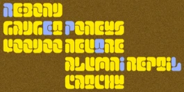 Reptil display typeface by Ethan Nakache and Raphael de la Morinerie, specimen 3