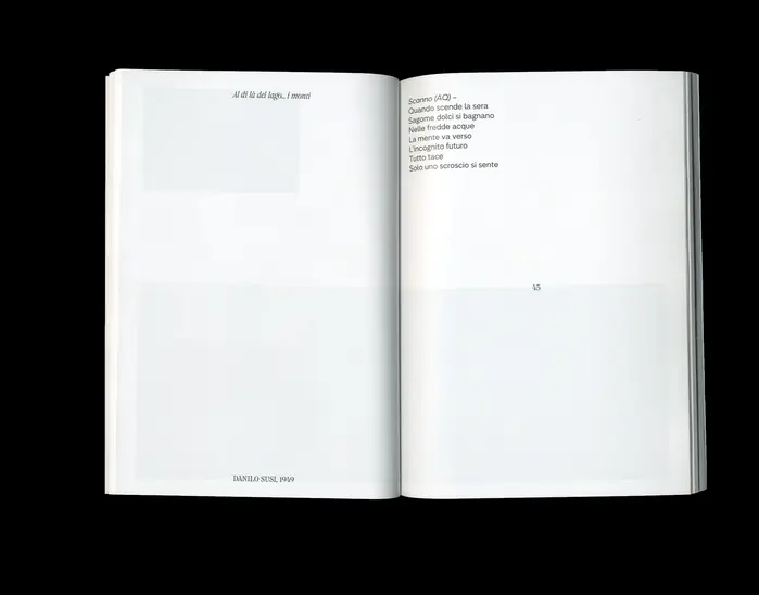 Sguardi dal margine — typography set in Goodman by Ethan Nakache