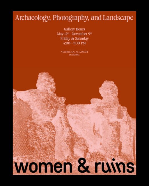 Women & Ruins exhibition — typography set in Goodman by Ethan Nakache