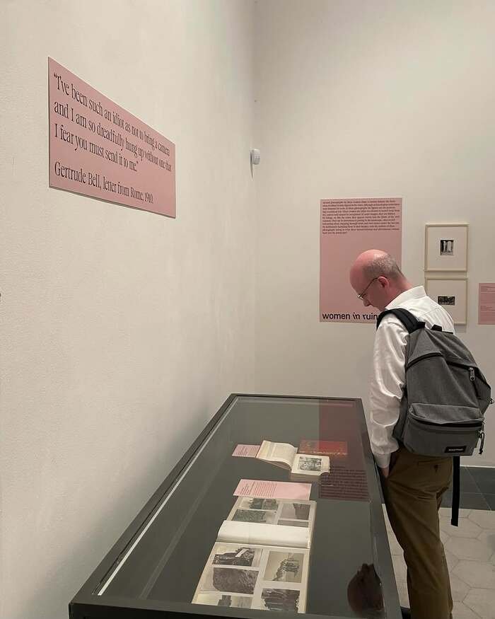 Women & Ruins exhibition — typography set in Goodman by Ethan Nakache